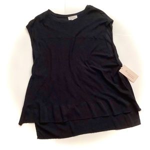 NWT Vince Camuto Sleeveless Black Top